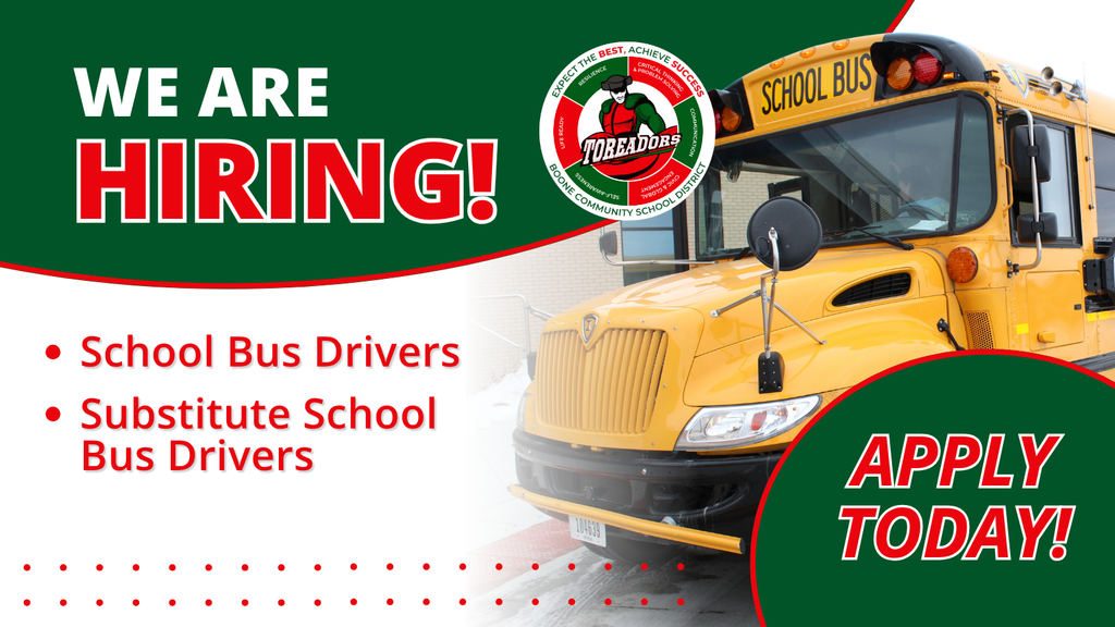 We are hiring! Apply today!