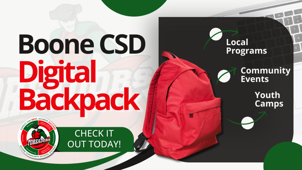 Boone CSD Digital Backpack - check it out today!