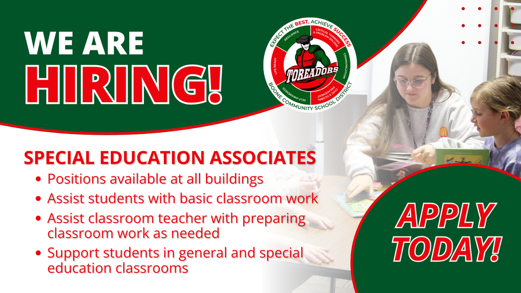 We are hiring - special education associates! 
