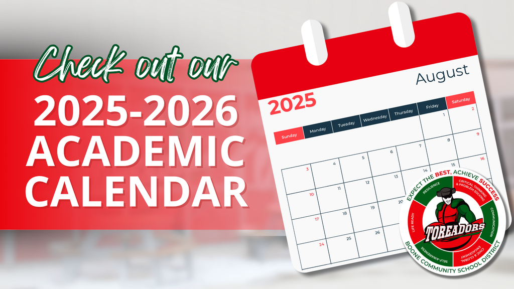 Check out our 2025-2026 academic calendar