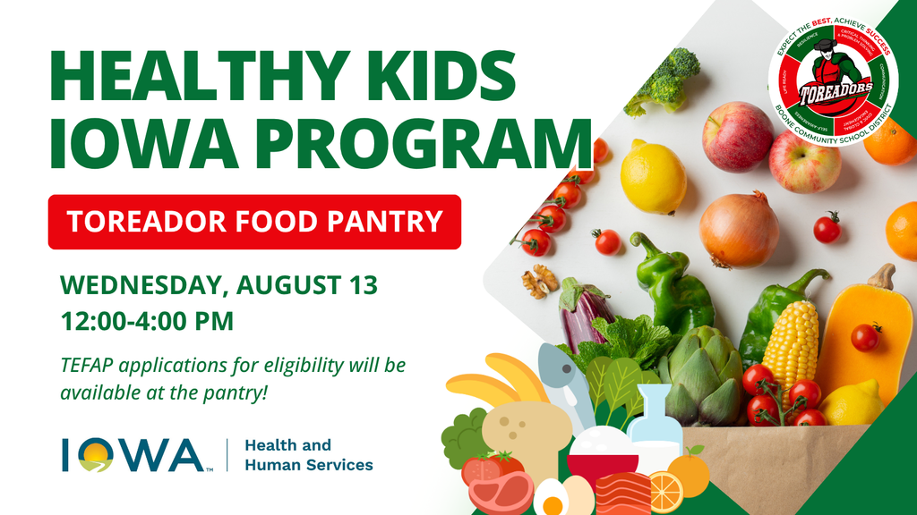 healthy kids iowa program toreador food pantry: Wednesday, August 13