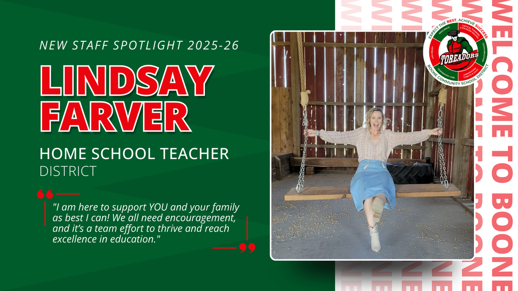 New staff spotlight 2025-26: Lindsay Farver, Home school teacher, district