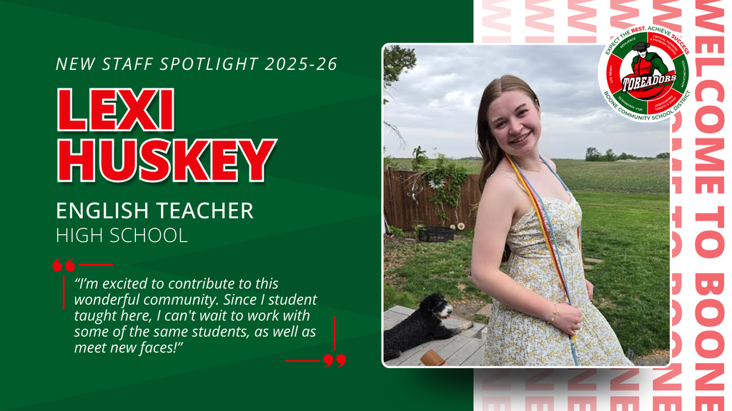 New staff spotlight 2025-26: Lexi Huskey, English Teacher, High school