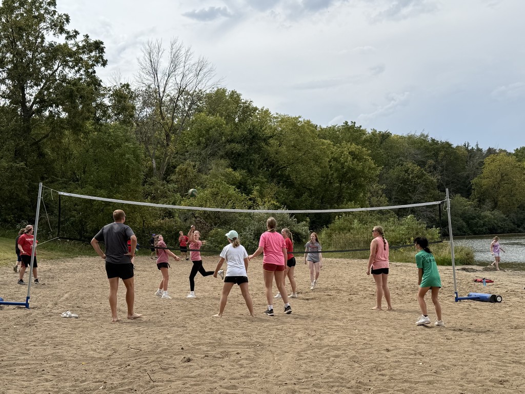 playing and volleyball