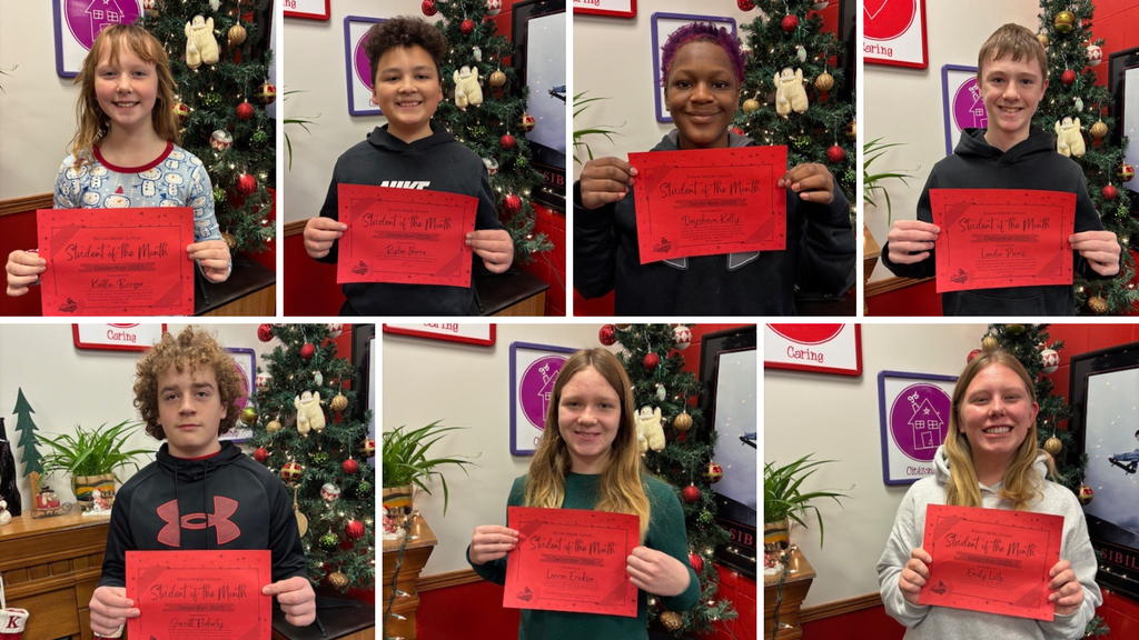 Boone middle school students of the month