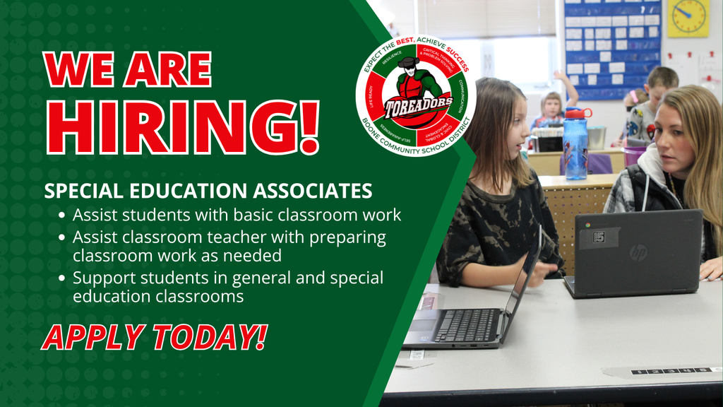 We are hiring Special Education Associates. Apply today!