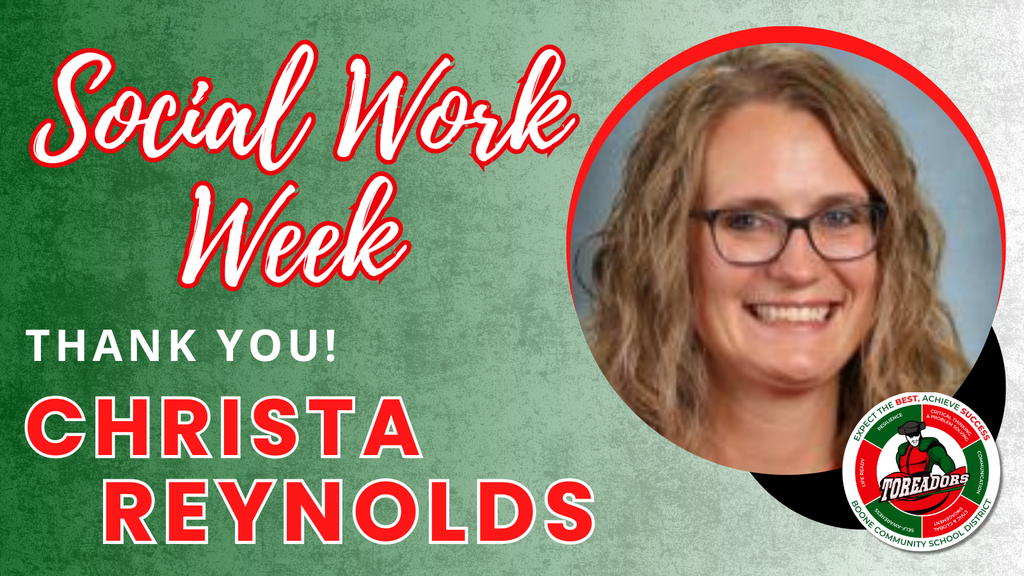 Social Work Week - thank you, Christa Reynolds!