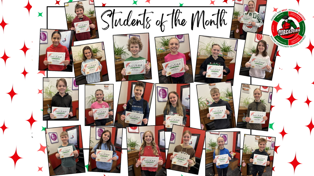 portraits of 24 students who received students of the month