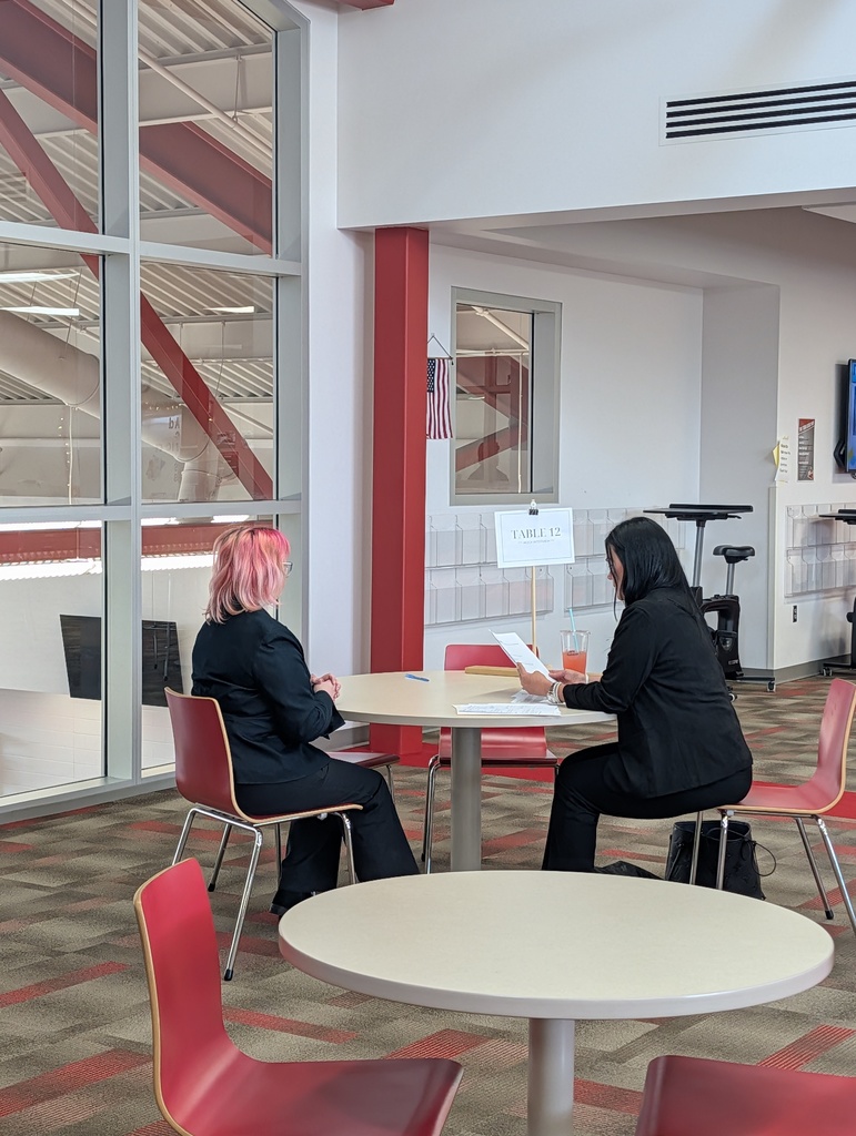 BHS student completing a mock interview