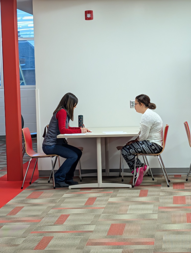 BHS student completing a mock interview