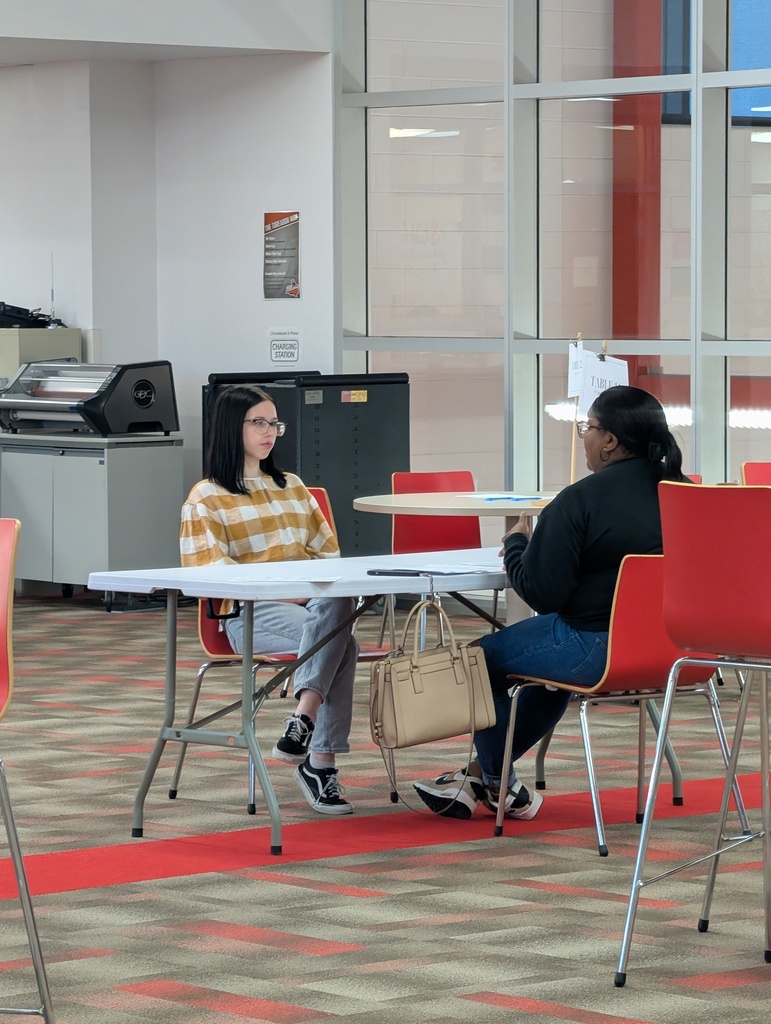 BHS student completing a mock interview