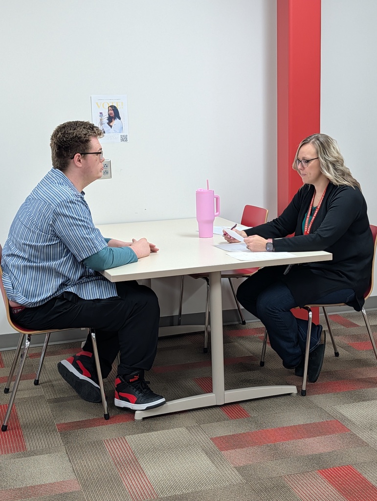 BHS student completing a mock interview
