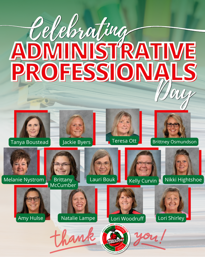 Collage of twelve administrative professionals honored with their photos and names for Administrative Professionals Day appreciation.