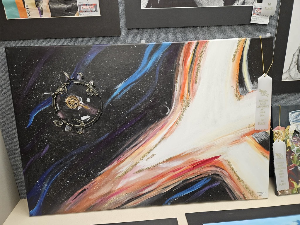 Art piece of a black hole.