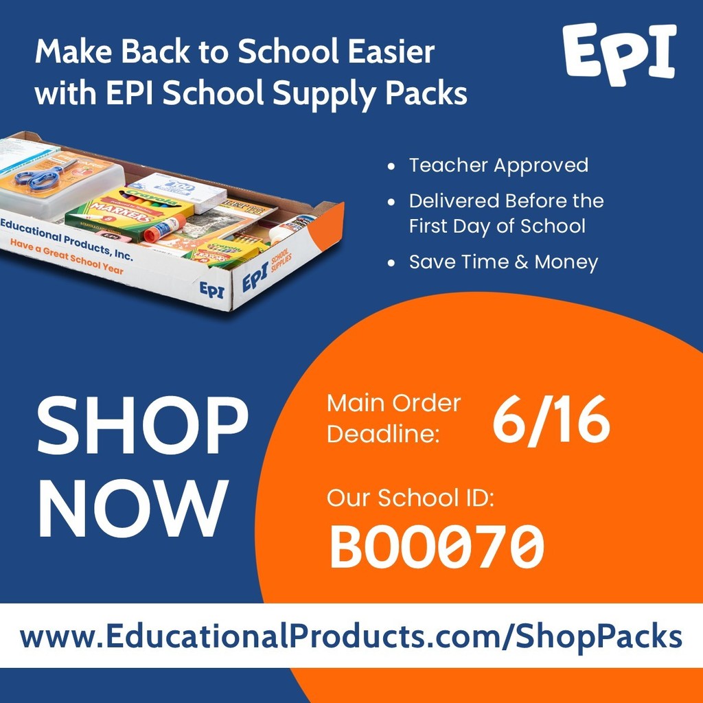 EPI School Supply Packs offer teacher-approved kits delivered before school starts to save time and money.