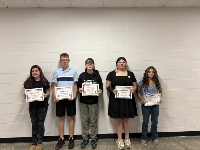 Students of the Month--September 2026