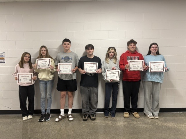 Students of the Month--April
