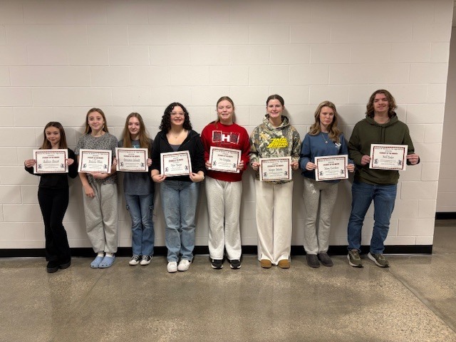 Students of the Month--December