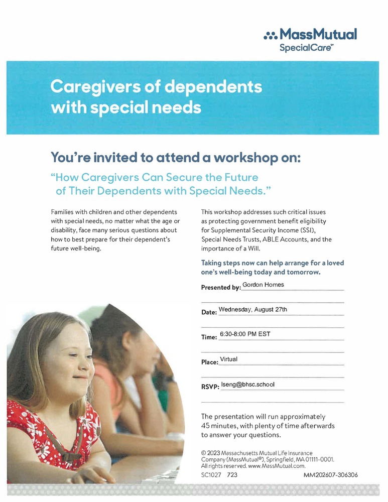 Parent Information Virtual Workshop