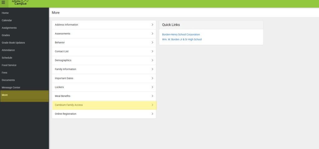 Click "More" on the left hand toolbar