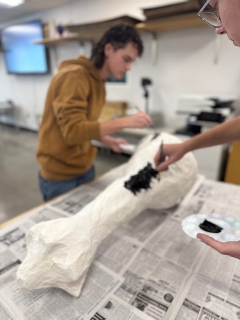 painting a chess piece