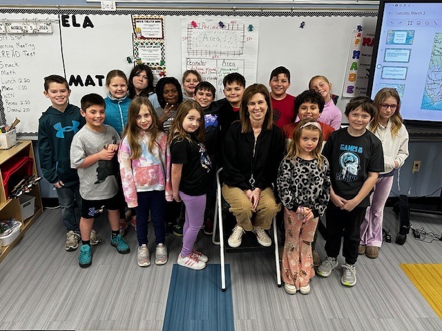 Mrs. Ray and students