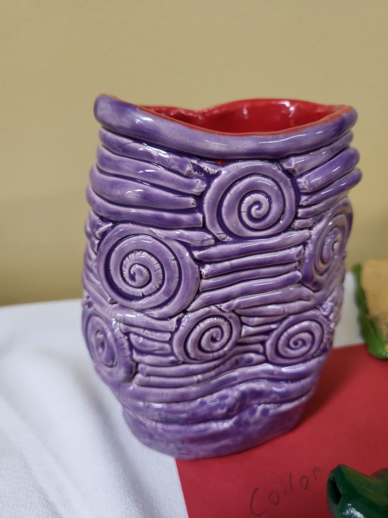 Bri Chastain's coil clay vase