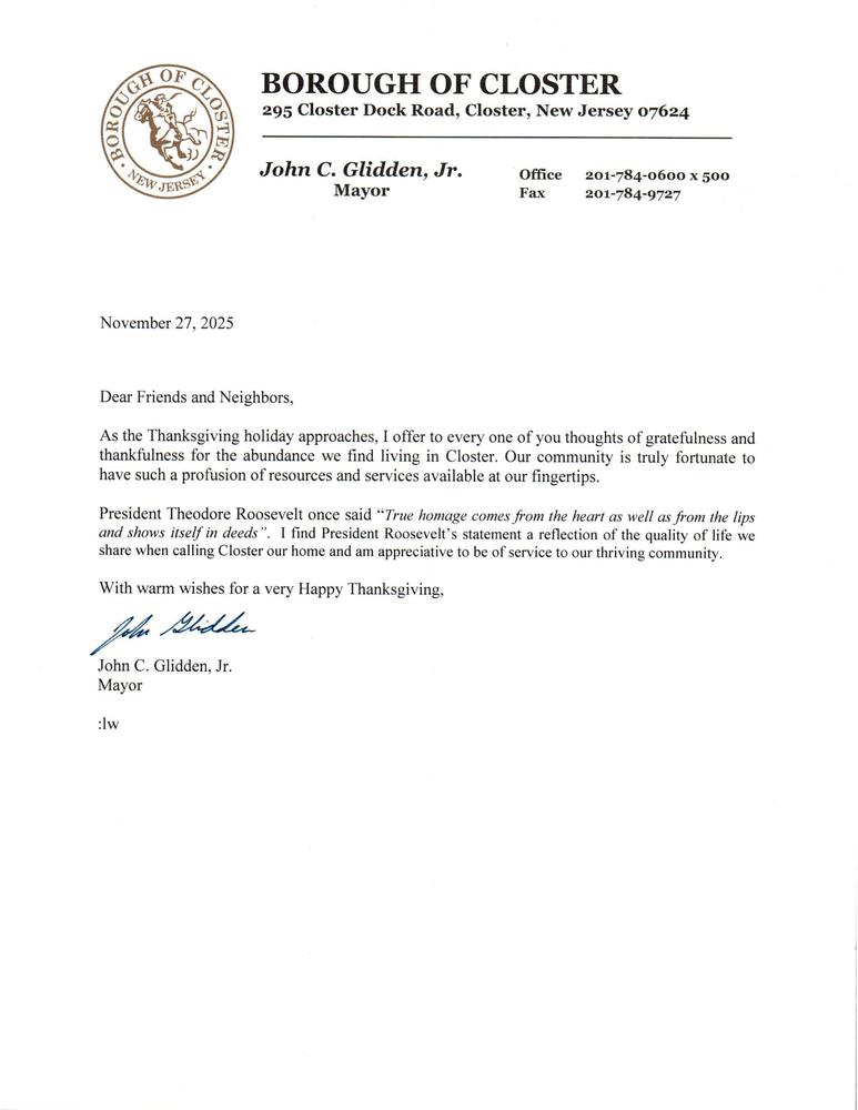 Thanksgiving Message