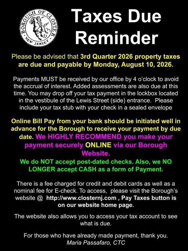 Taxes Due Reminder