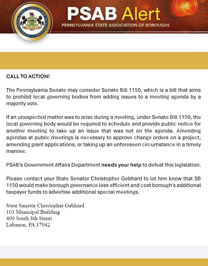 PSAB Alert Call to Action notice