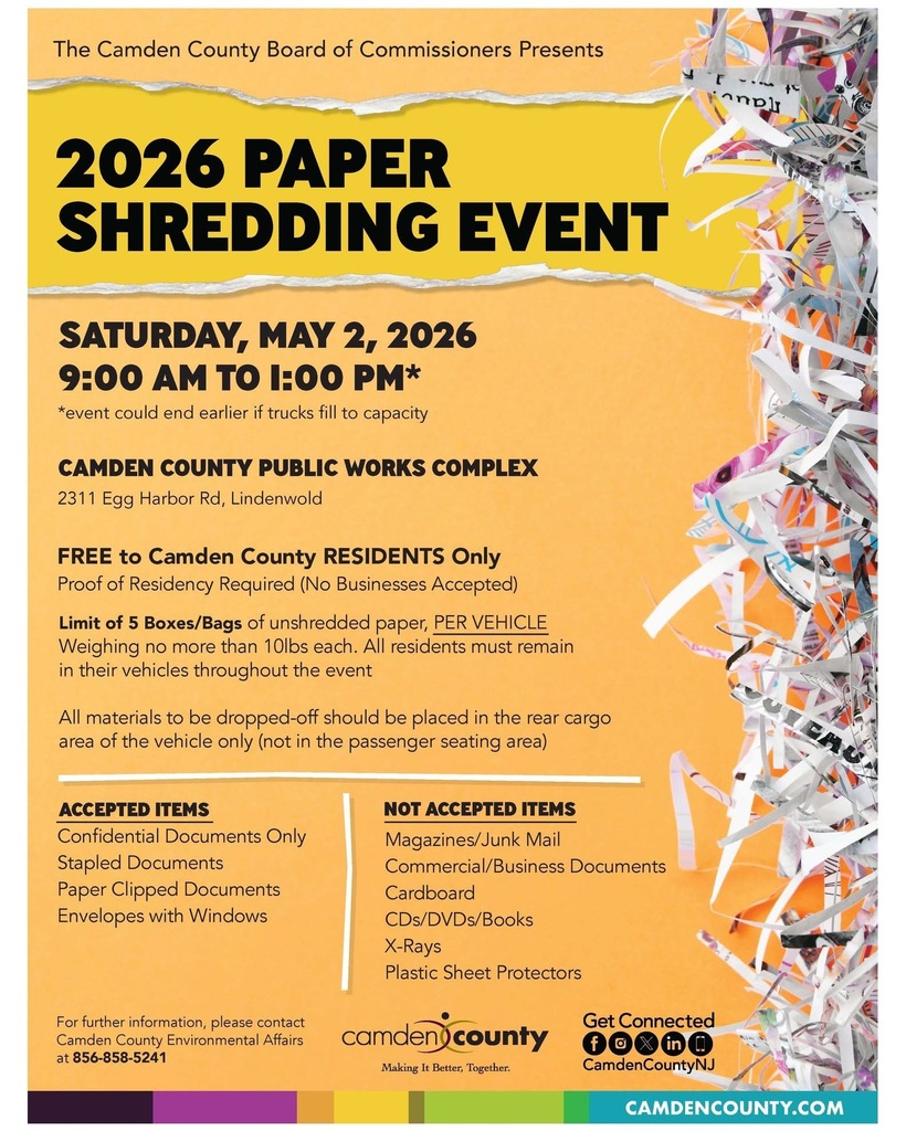 Camden County Shred Event May 2