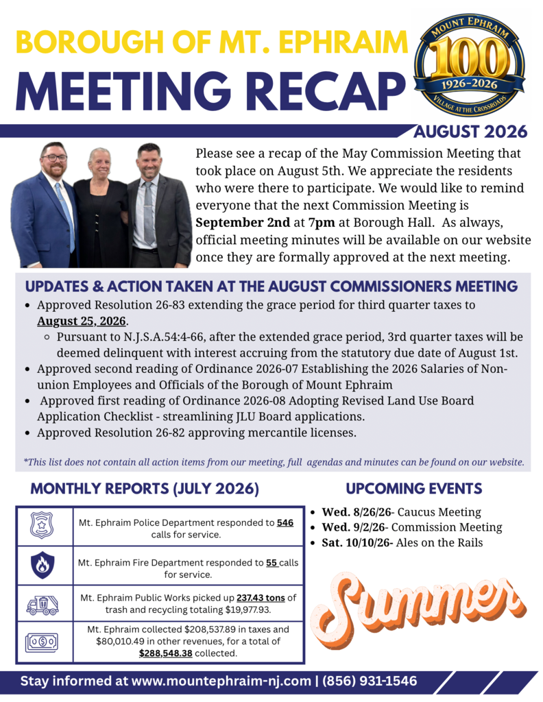 Aug. Comm. Meeting 