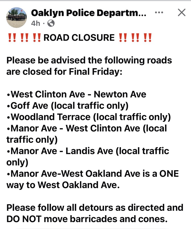 road closures 