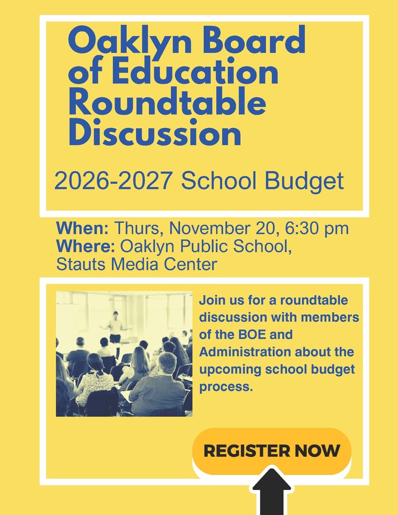Oaklyn BOE Roundtable Flyer Nov 2025