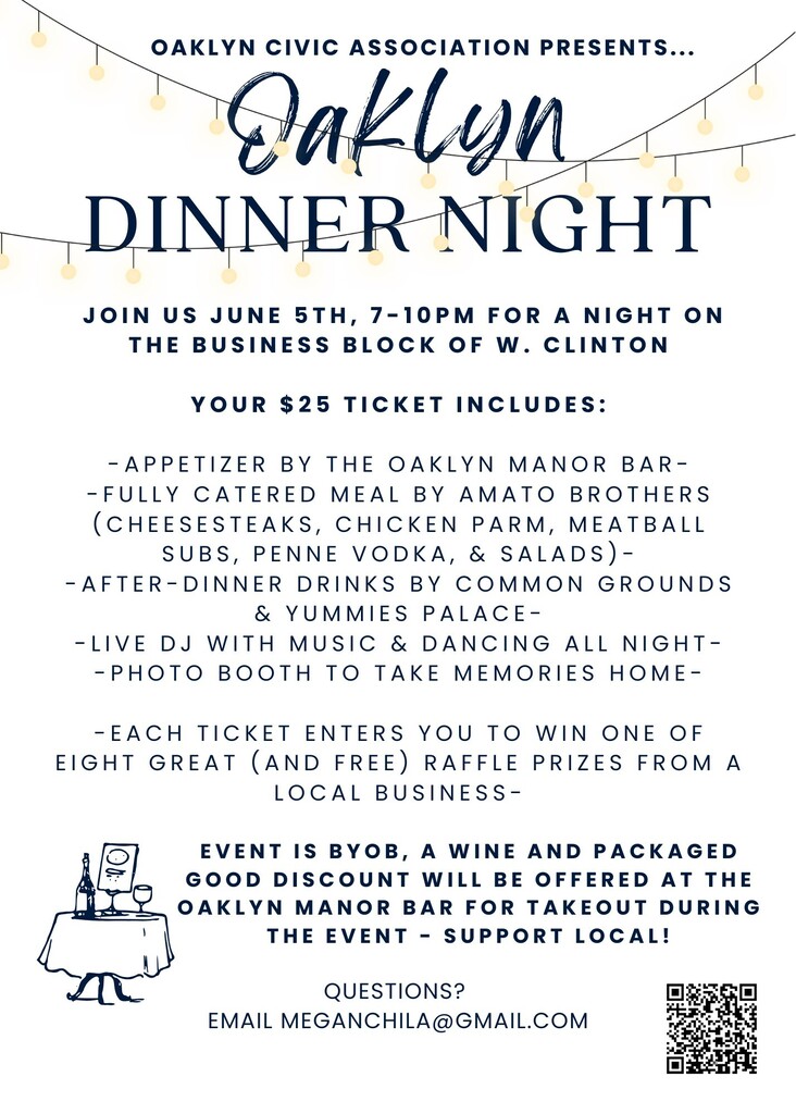 Oaklyn Dinner Night