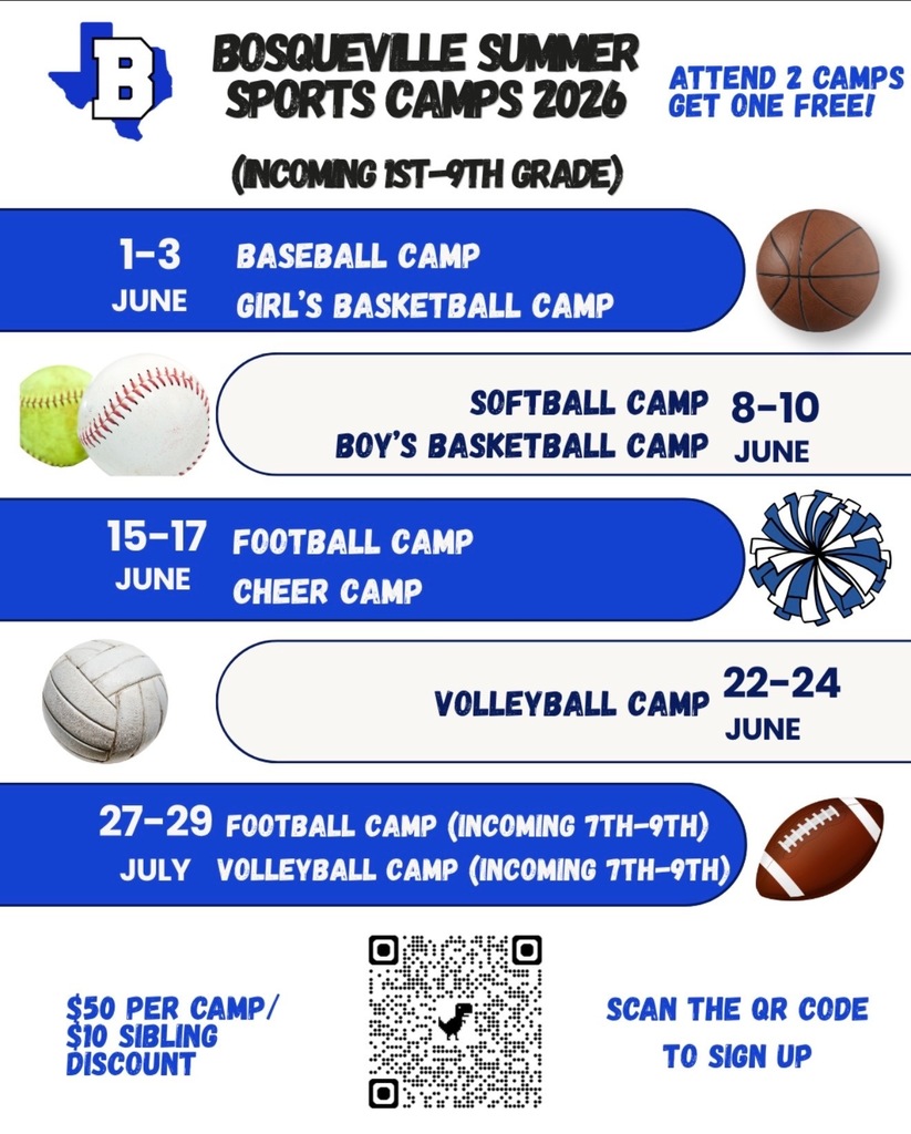BISD Summer Sports Camp Flyer