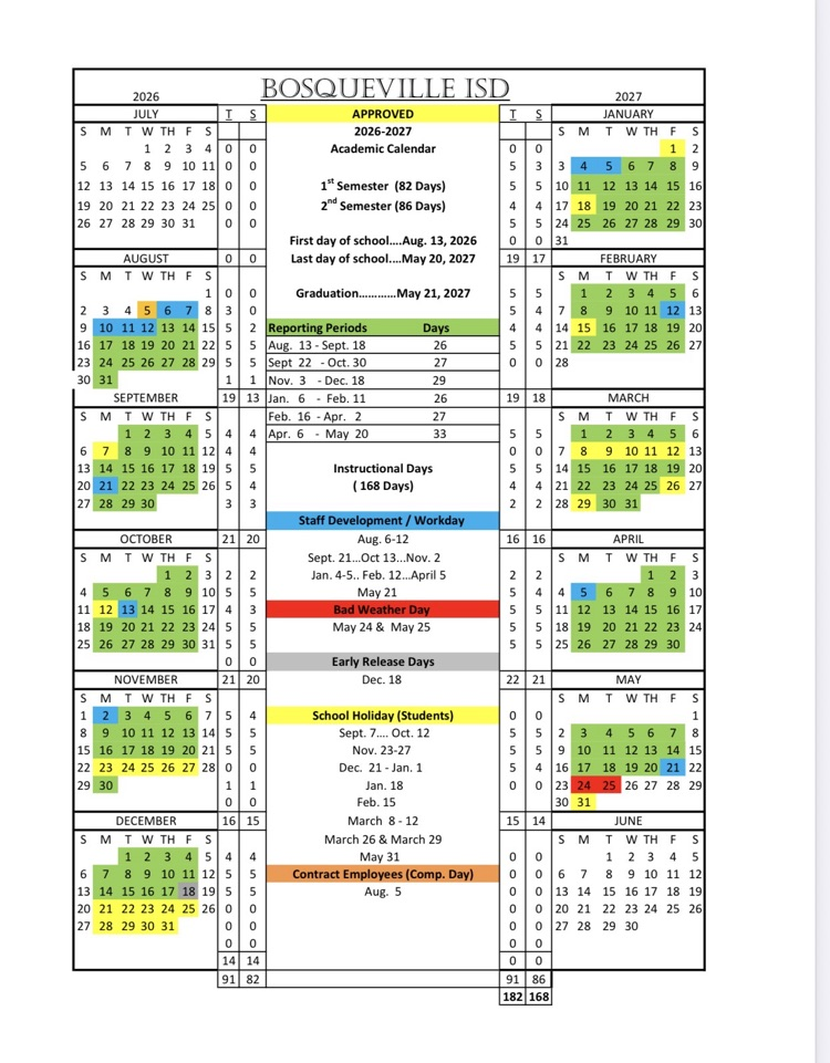 26-27 Calendar