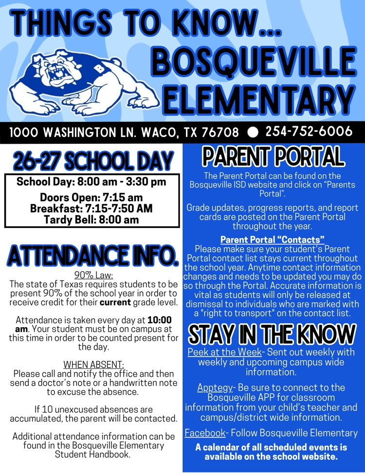 parent information on 