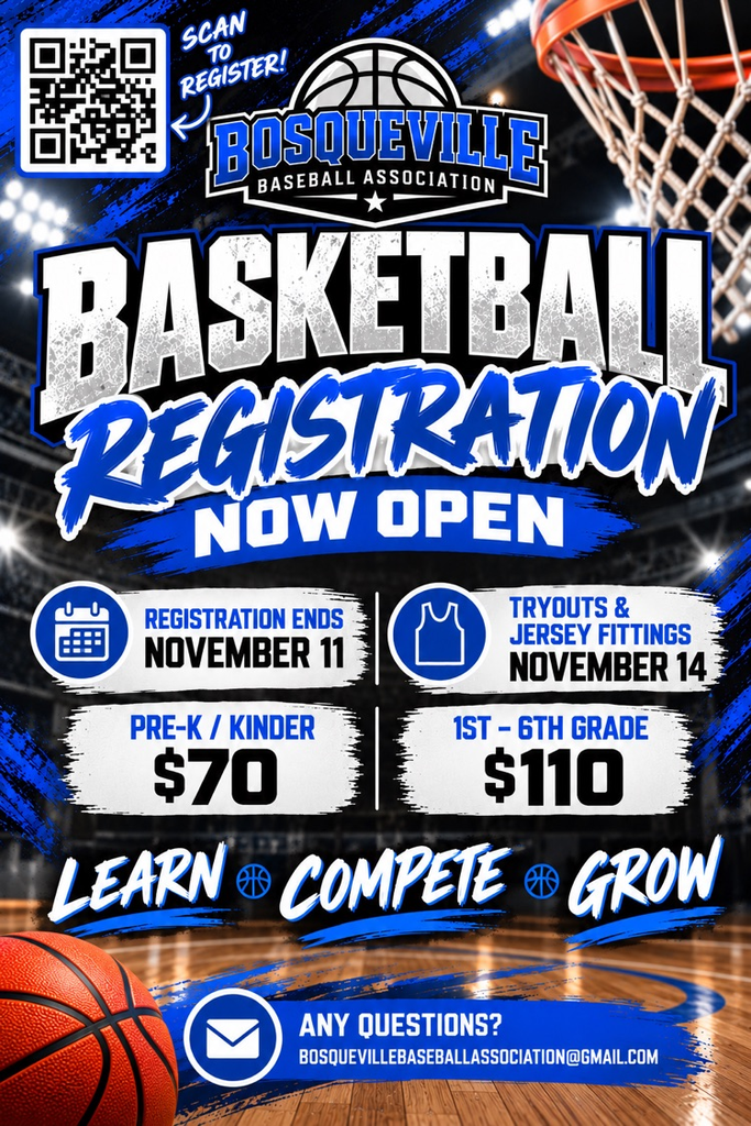BBA BASKETBALL REGISTRATION IS NOW OPEN!