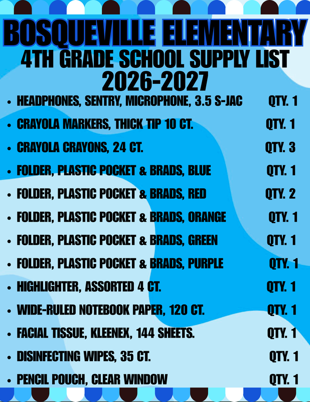 School Supplies for Elementary