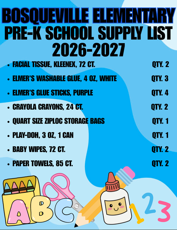 School Supplies for Elementary