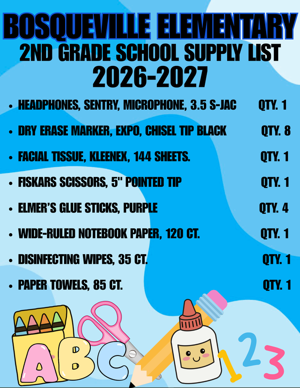 School Supplies for Elementary
