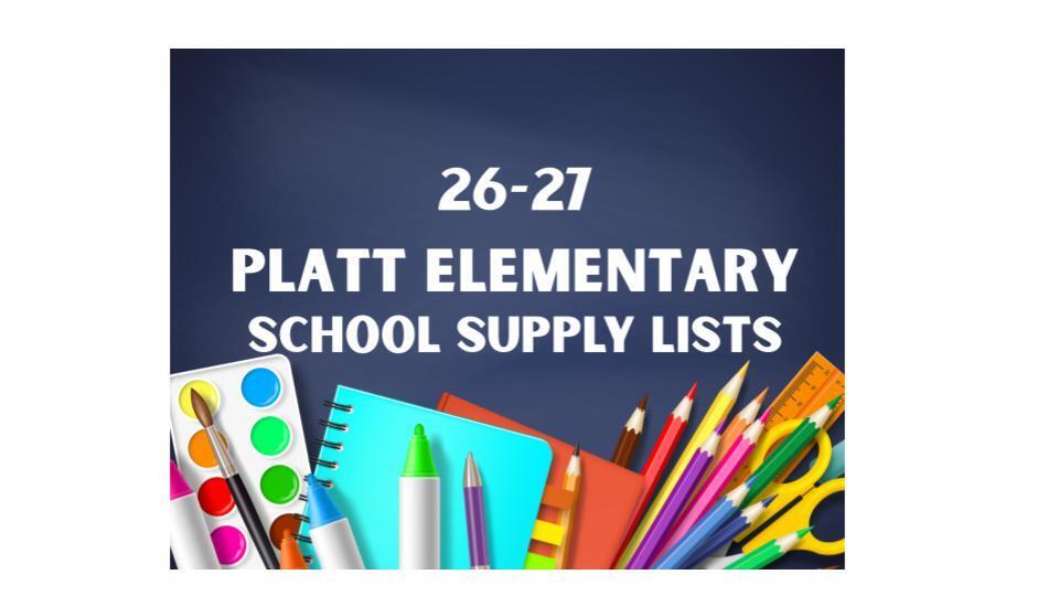 School Supply Lists