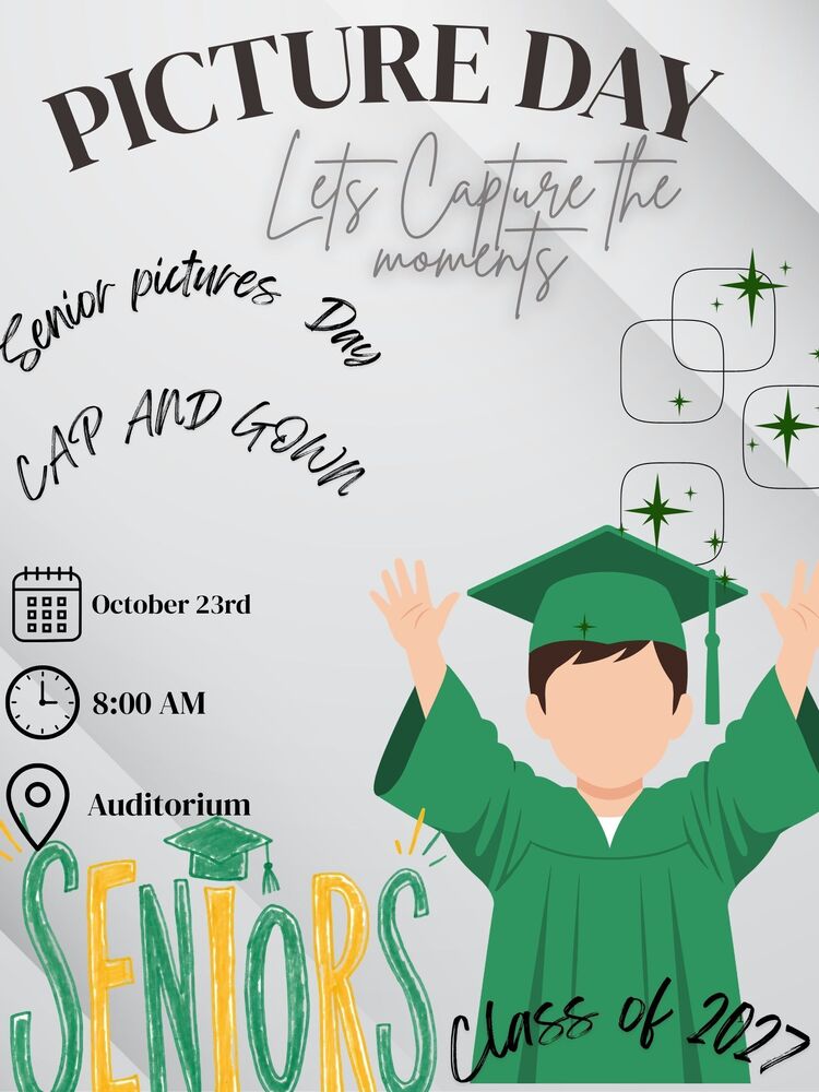 Senior Picture Day - October 23rd