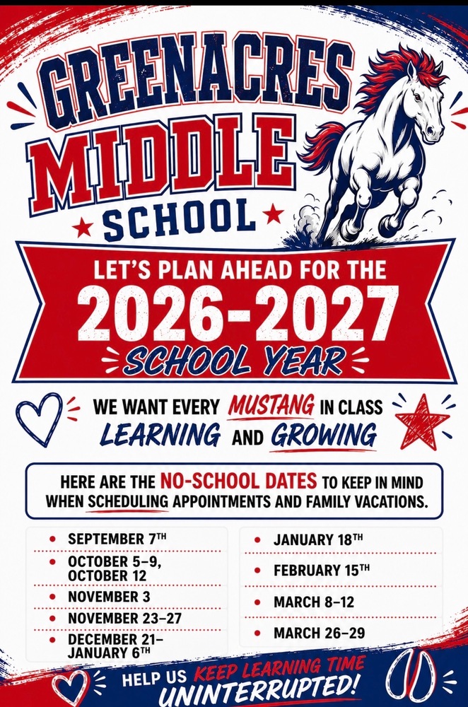 No School Dates