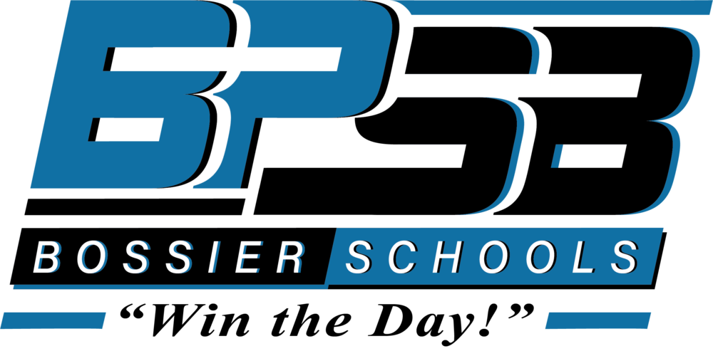 BPSB Bossier Schools logo, "Win the Day!" 