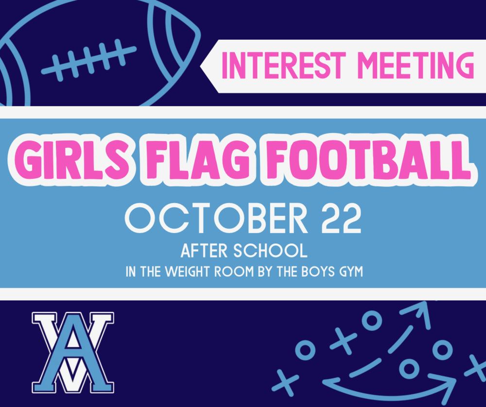 Girls Flag Football Interest Meeting Flyer