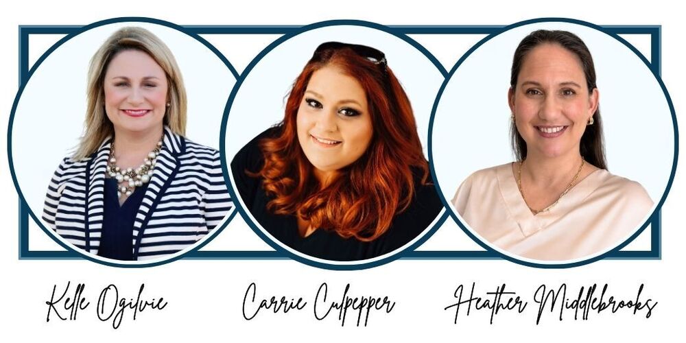 Composite photo of Kelle Ogilvie, Carrie Culpepper and Heather Middlebrooks