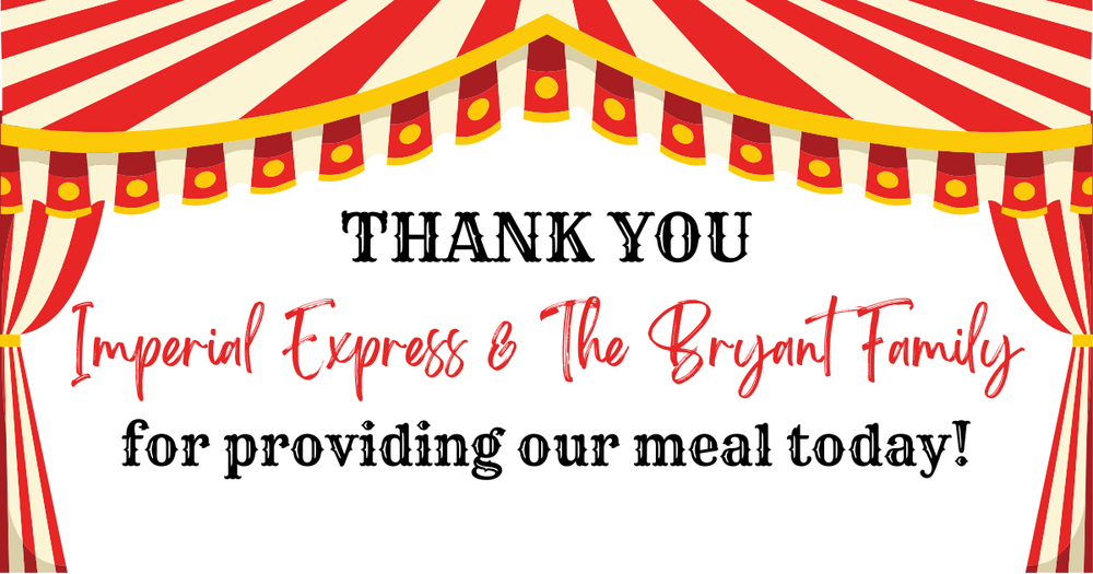 TAW Thank you to Imperial Express & The Bryant Family