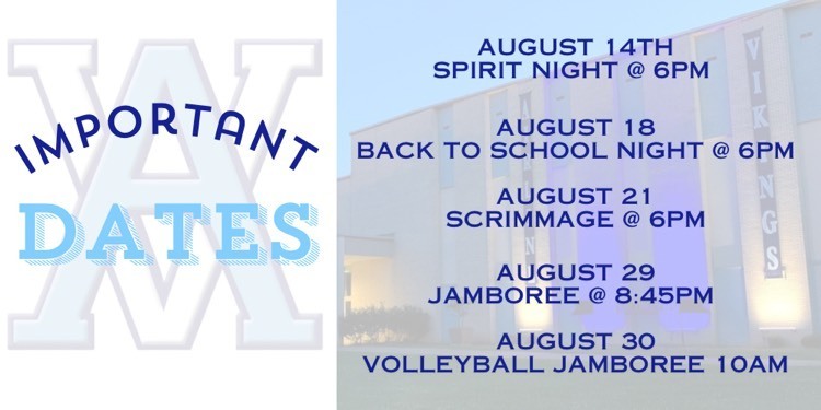 Dates to Remember 